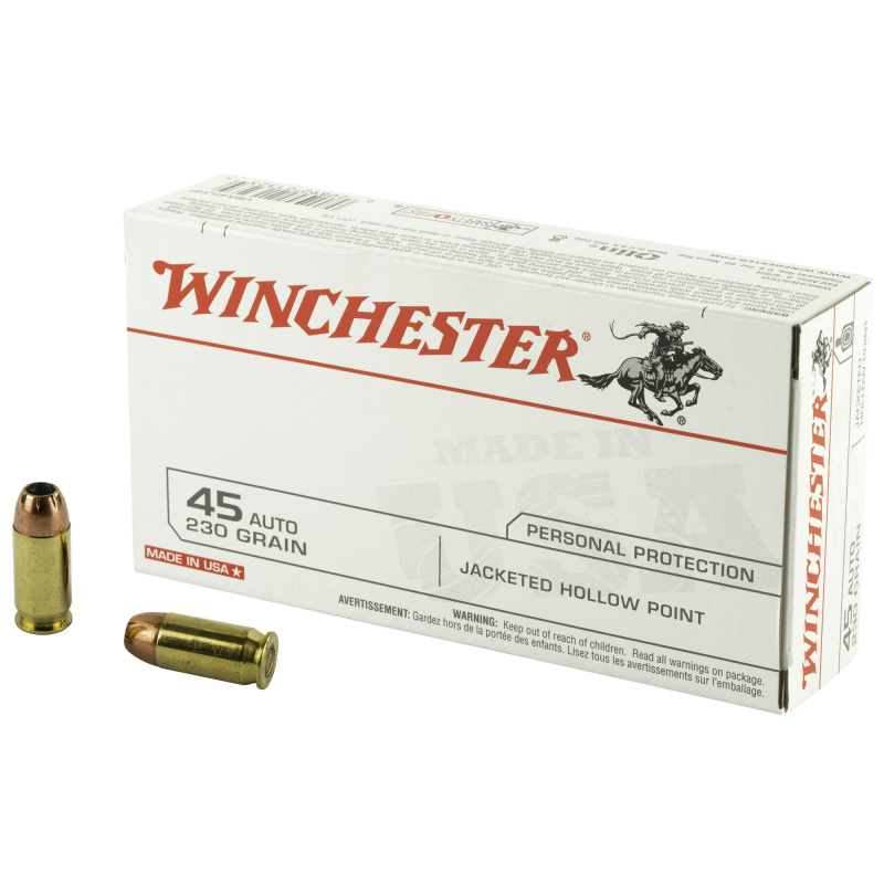 USA Brand .45 ACP 230 Grain Jacketed Hollow Point 50 Per Box