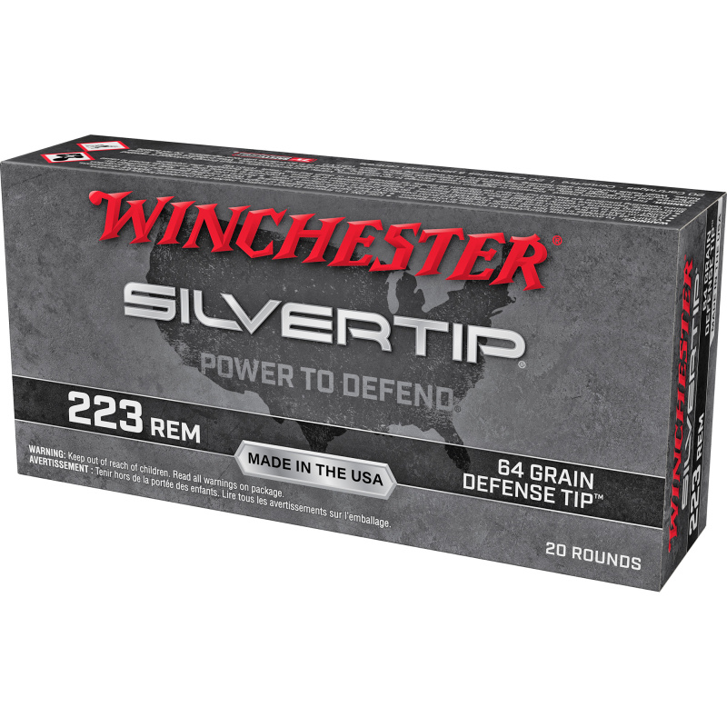 Silvertip, 223 Remington, 64 Grain, Polymer Tip, 20 Round Box W223ST