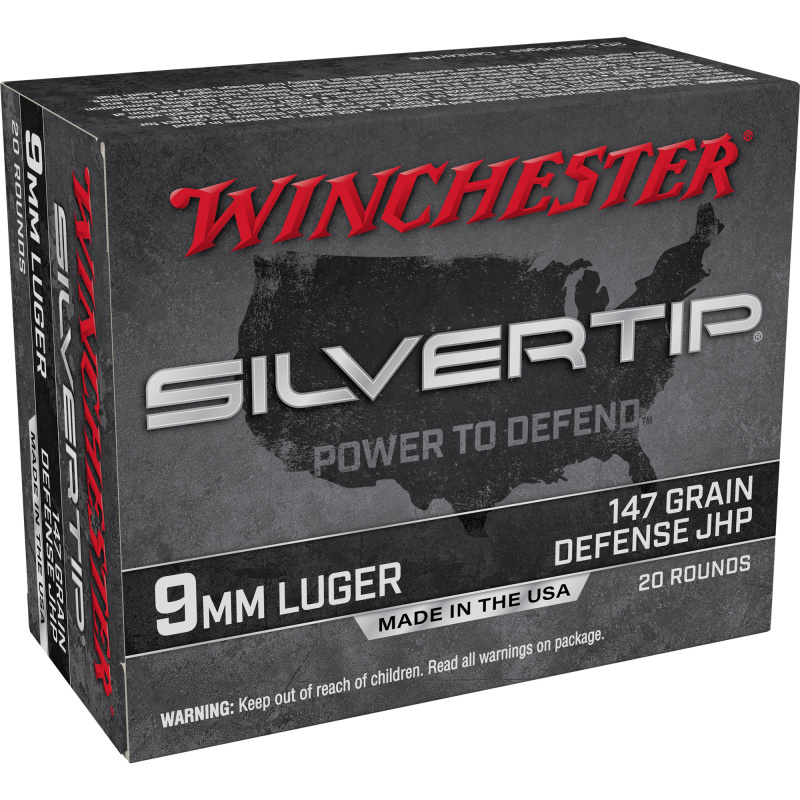 Silvertip, 9MM, 147 Grain, Hollow Point, 20 Rounds W9MMST2