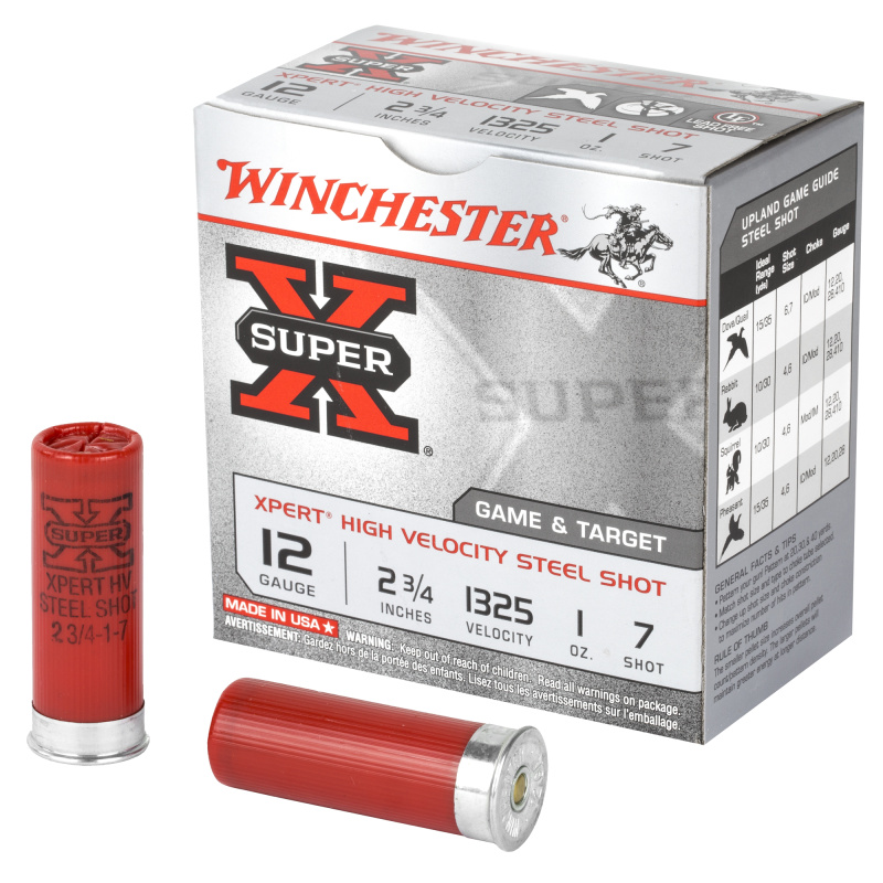Super-X Xpert Steel Game & Target 12 Gauge 2.75 Inch 1325 FPS 1 Ounce 7 Shot