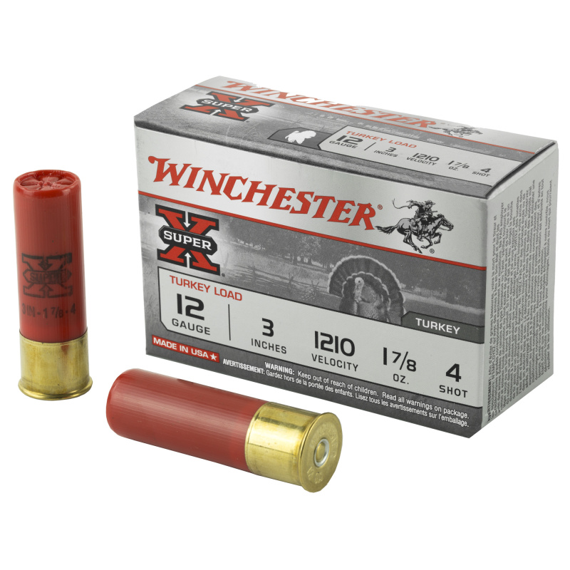 Super-X Turkey 12 Gauge 3 Inch 1210 FPS 1.875 Ounce 4 Shot Copperplated