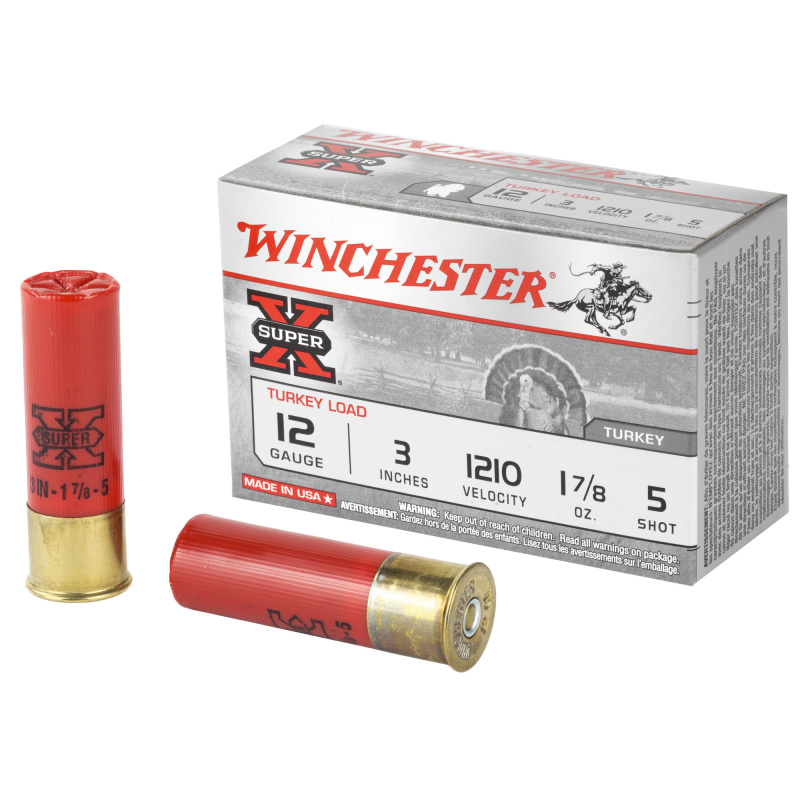 Super-X Turkey 12 Gauge 3 Inch 1210 FPS 1.875 Ounce 5 Shot Copperplated