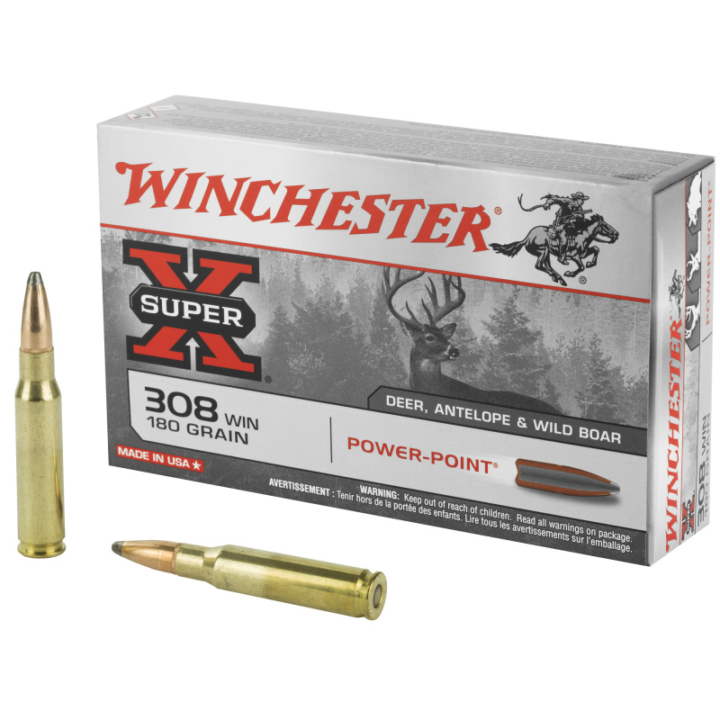 Super-X .308 Winchester 180 Grain Power-Point