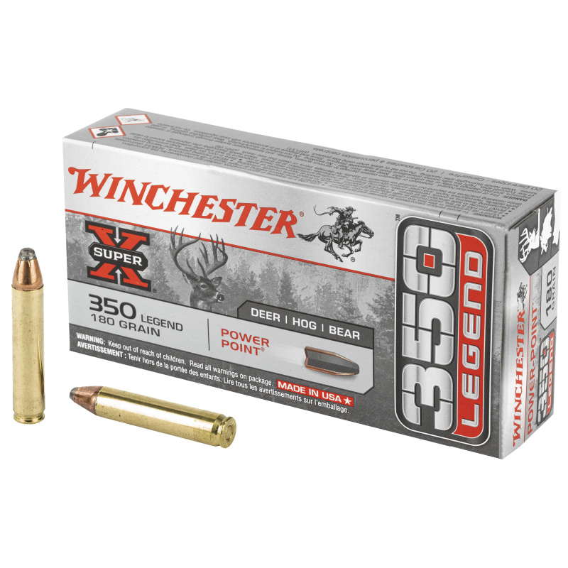 Super-X, 350 Legend, 180 Grain, Power Point, 20 Round Box X3501
