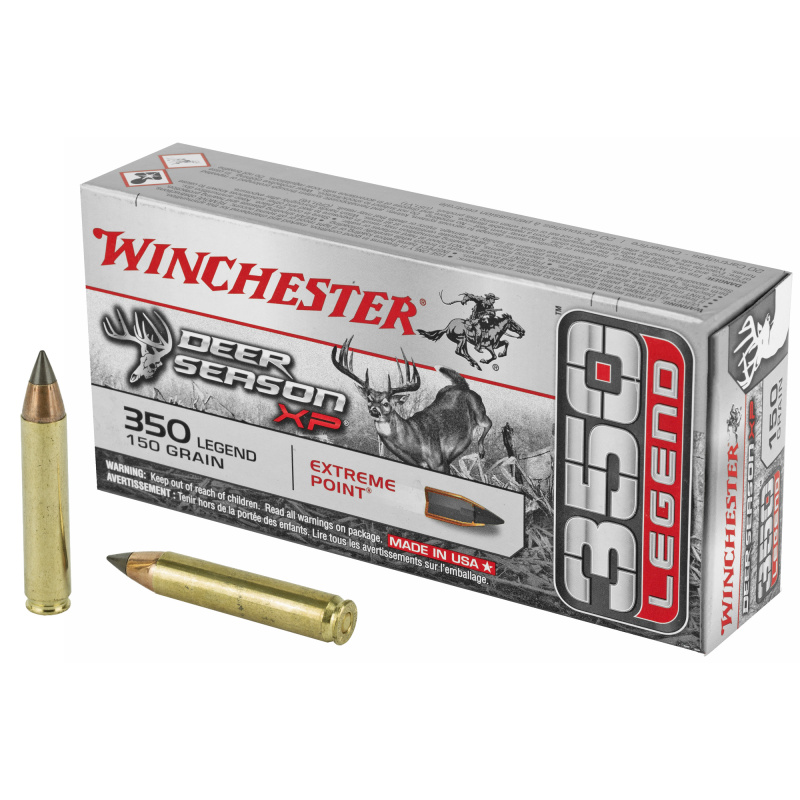 Deer Season XP, 350 Legend, 150 Grain, Extreme Point Poly Tip, 20 Round Box X350DS1