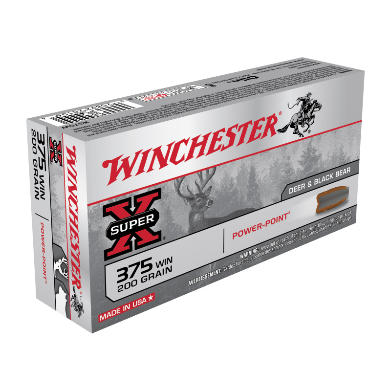 Super-X, 375WIN, 200 Grain, Power Point X375W