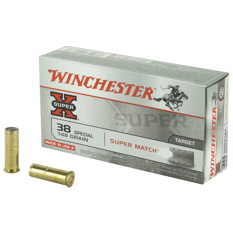 Super-X Handgun .38 Special 148 Grain Lead Wadcutter Match