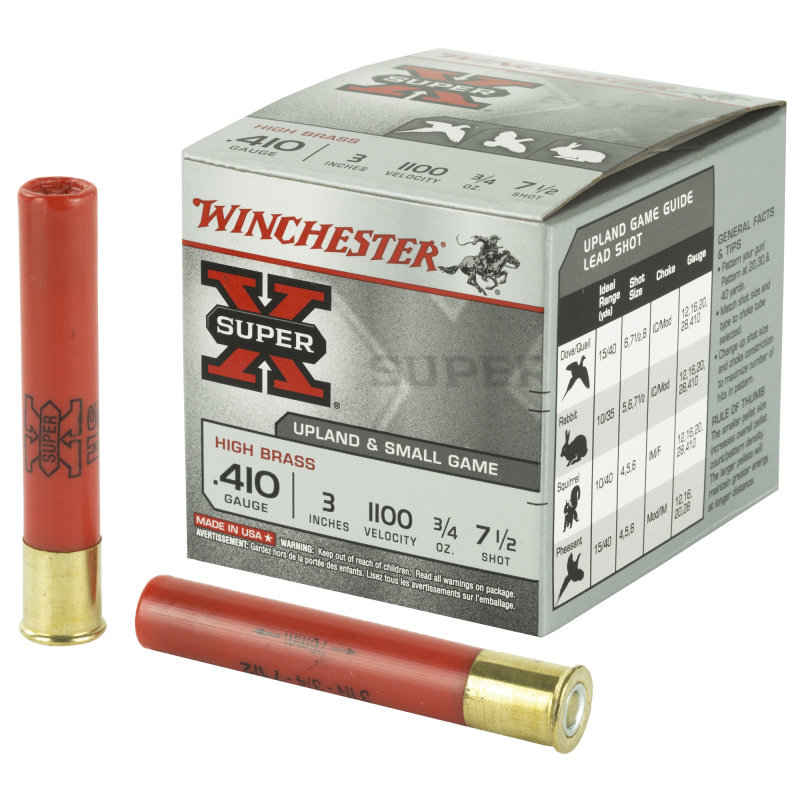 Super-X High Brass .410 Gauge 3 Inch 1100 FPS .75 Ounce 7 Shot