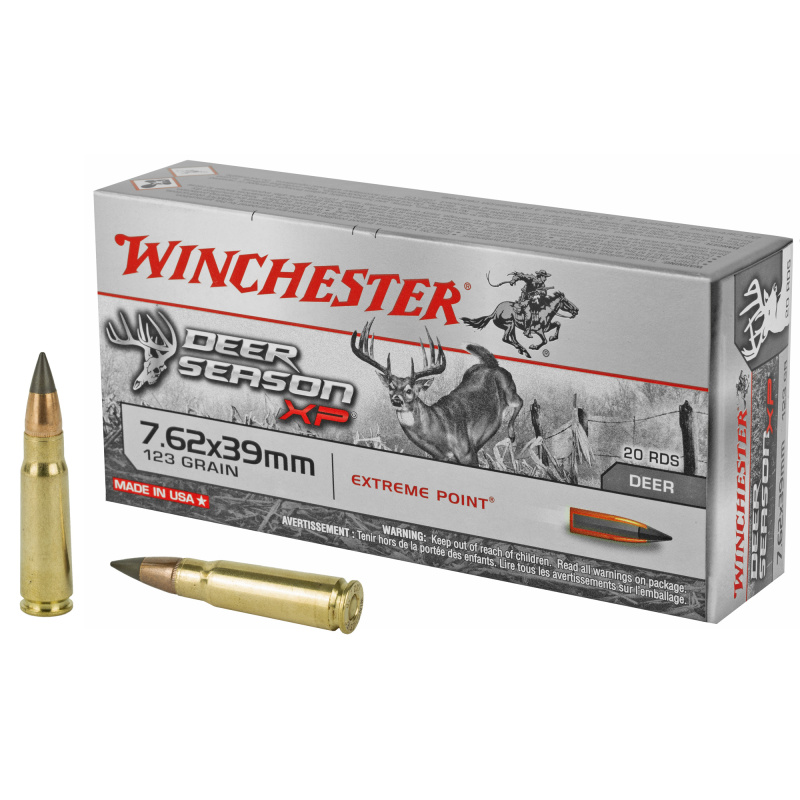 Deer Season, 762X39, 123 Grain, Poly Tip, 20 Round Box X76239DS