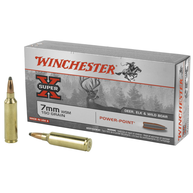 Super-X 7mm Winchester Short Magnum 150 Grain Power-Point