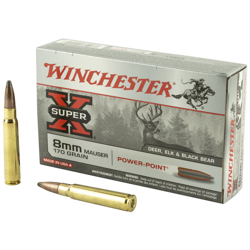 Super-X 8mm Mauser (8x57) 170 Grain Power-Point