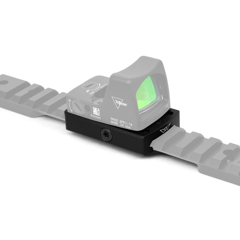Red Dot Riser, Low Pro Reflex Mount, Fits Picatinny, Aluminum Construction, Anodized Finish, Black 6109M