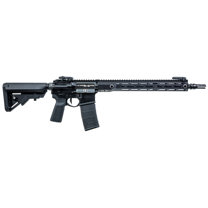 Raider, Special Duty Rifle, Semi-automatic, AR15, 556NATO, 16" Cold Hammer Forged Barrel, Nitride Finish, Black, Flip Up Sights, 30 Rounds, 1 Magazine RDRX556-16-BLK