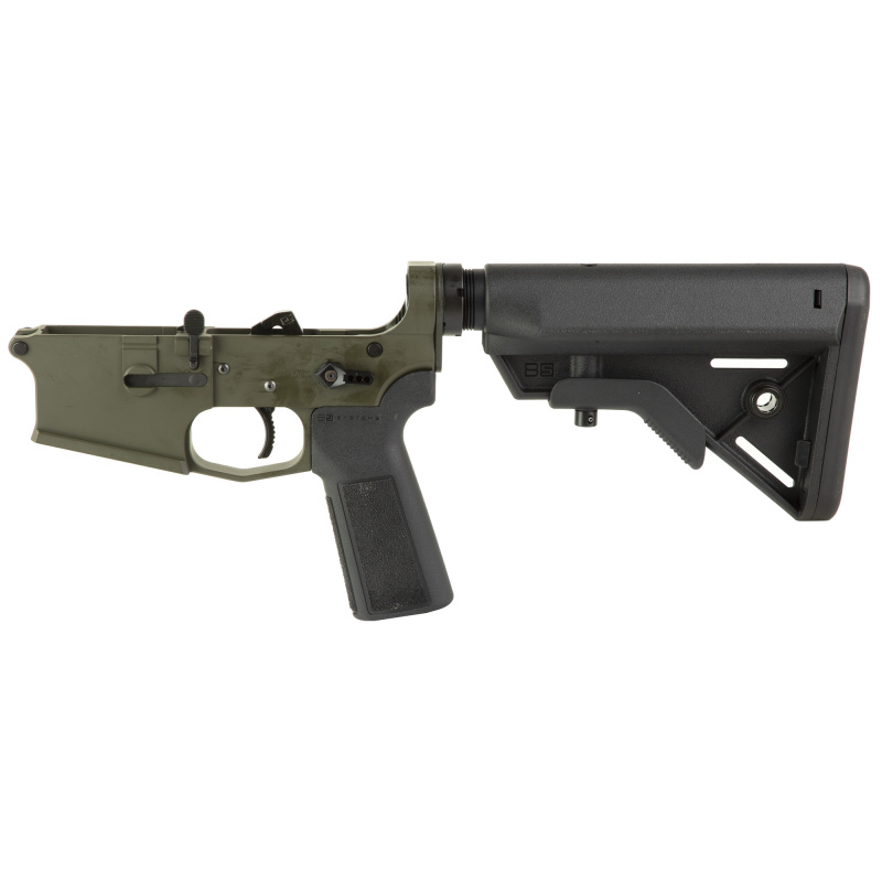 T15, Complete Lower, B5 Stock and Grip, Cerakote Finish, Olive Drab Green T15-CL-ODG