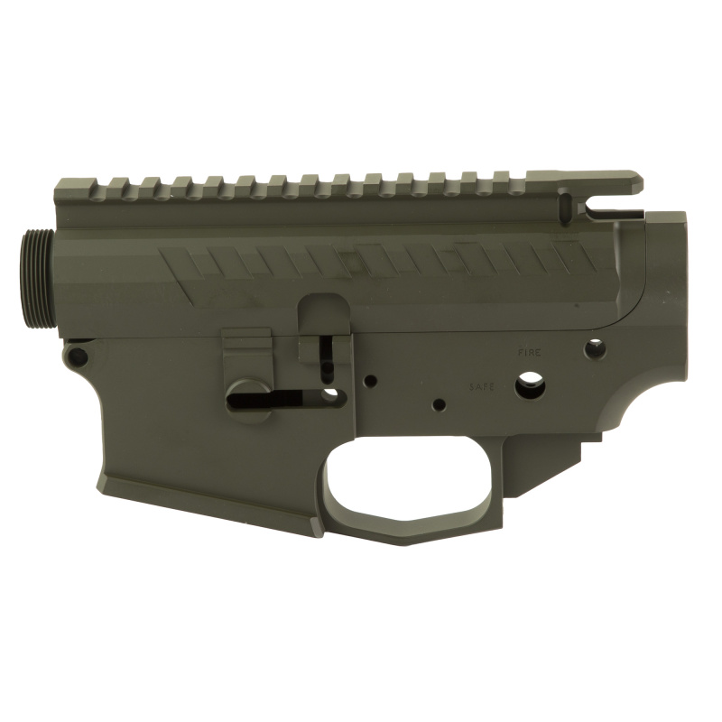 T15, Billet AR-15 Receiver Set, Cerakote Finish, Olive Drab Green, Includes Upper and Lower Stripped Reciever T15-SET-ODG