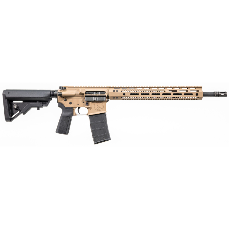 15M, Semi-automatic Rifle, AR, 223 Wylde, 16" Barrel, A2 Flash Hider, Cerakote Finish, Flat Dark Earth, Mid Length Gas System, 13.7" Free Float M-LOK Handguard, B5 Stock and Grip, 30 Rounds, 1 Magazine T15M-556-16-FDE