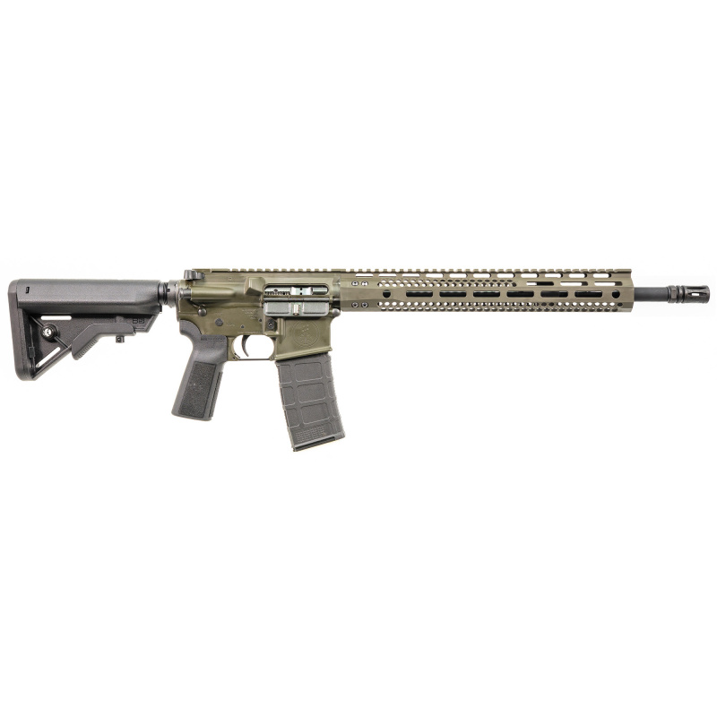 15M, Semi-automatic Rifle, AR, 223 Wylde, 16" Barrel, A2 Flash Hider, Cerakote Finish, Olive Drag Green, Mid Length Gas System, 13.7" Free Float M-LOK Handguard, B5 Stock and Grip, 30 Rounds, 1 Magazine T15M-556-16-ODG