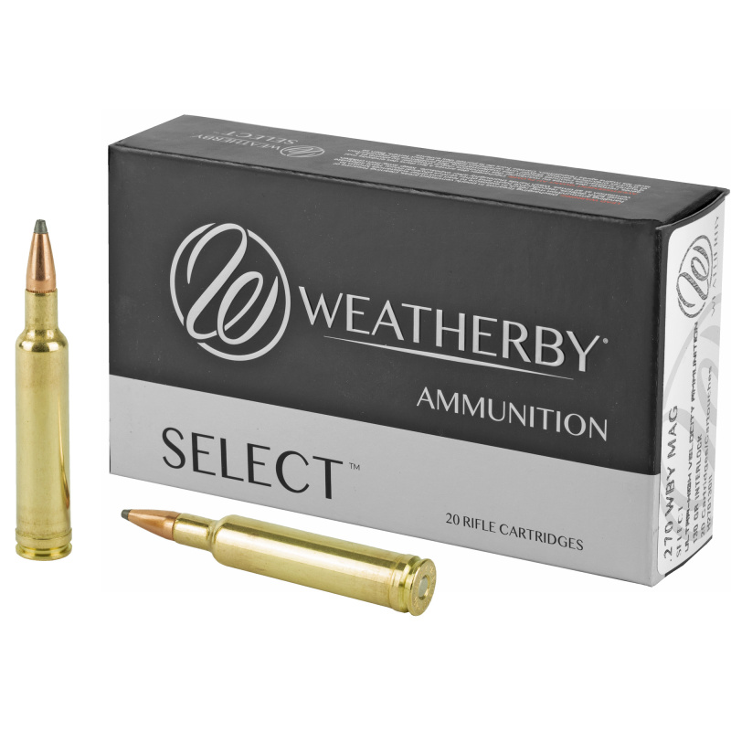 Select, 270 Weatherby Magnum, 130 Grain, InterLock, 20 Round Box H270130IL