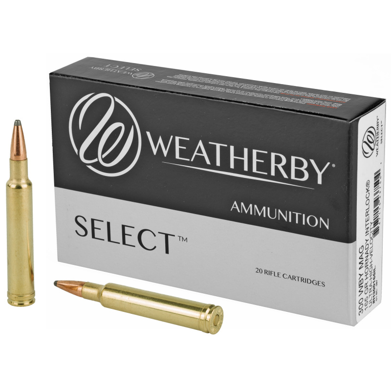 Select, 300 Weatherby Magnum, 165Gr, InterLock, 20 Round Box H300165IL
