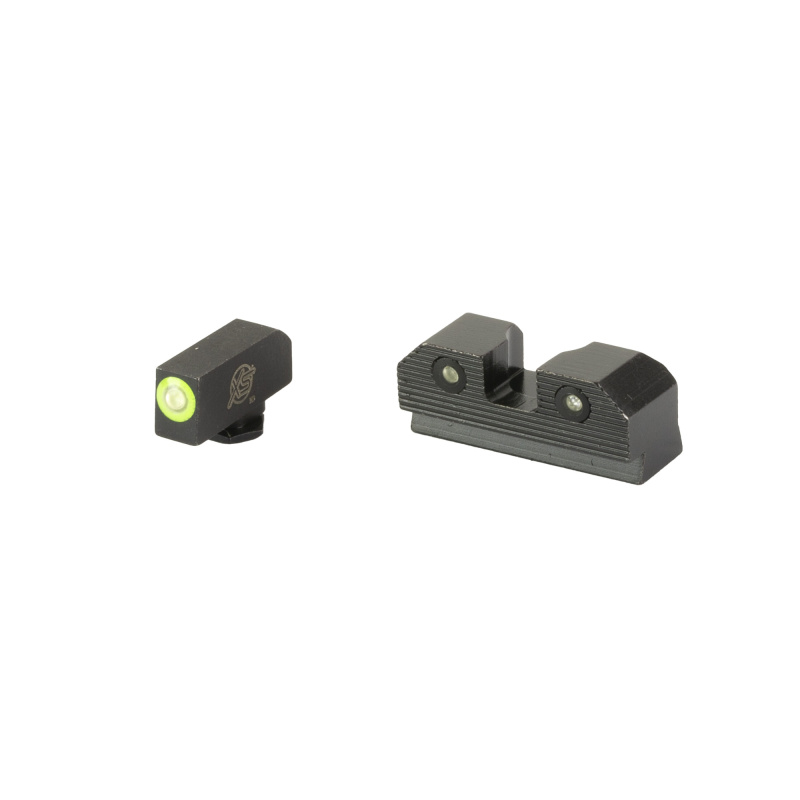 R3D 2.0, Tritium Night Sight, For Glock 20/21/29/30/30S/37/41, Green Front Outline, Green Tritium Front/Rear GL-R202P-6G