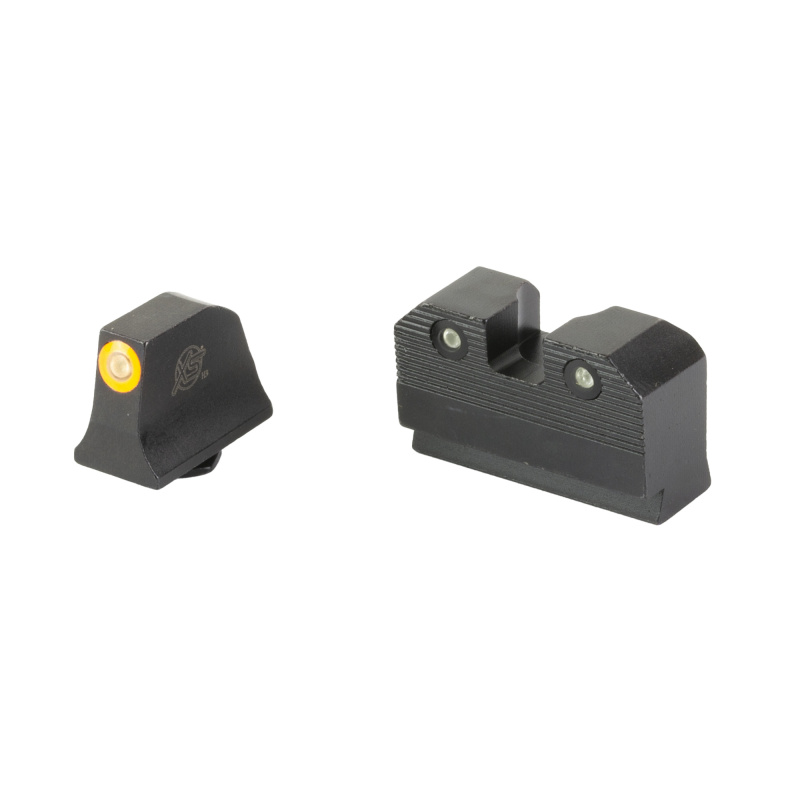R3D 2.0, Suppressor Height Night Sight, For Glock 17/19/22/23/24/26/27/31/32/33/34/35/36, Orange Front Outline, Green Front/Rear Tritium GL-R204P-6N