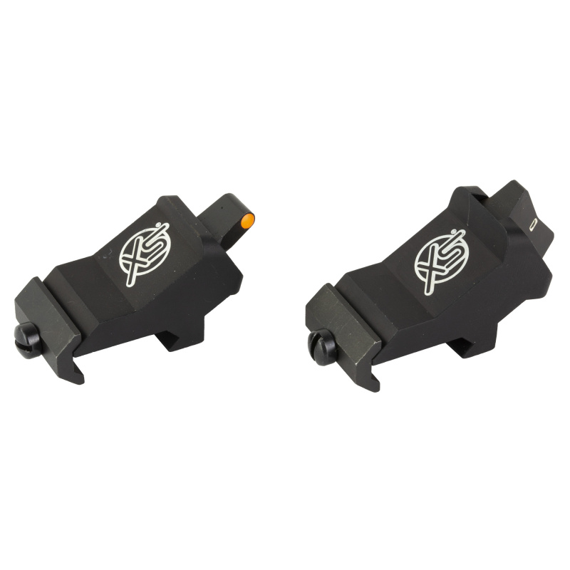 XTI2 DXS Rifle Sights, Ember Standard Dot Orange, 45 Degree Offset for AR Rifles, Steel/Blued AR-0008-1N
