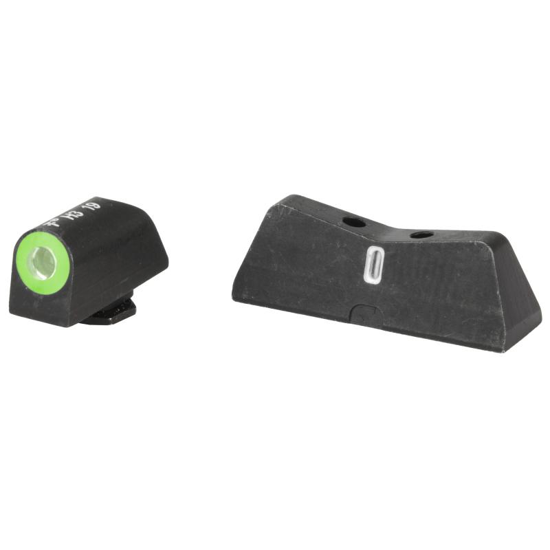 DXT2 Standard Dot, Tritium Night Sights, Green, For Glock 17,19,22,23,24,26,27,31,32,33,34,35,36,45 GL-0009S-6G