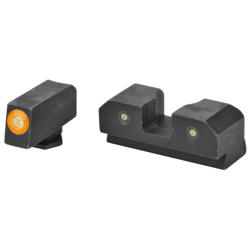 RAM Night Sights, Orange Front Dot, Fits Glock 42, 43, 43X, 48, Steel/Blued GL-R014P-6N