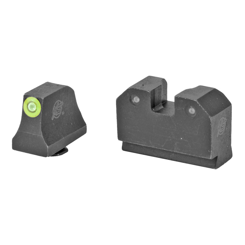 R3D, Tritium Night Sights, Suppressor Height, Green Front and Black Rear, For Glock 17,19,22,23,24,26,27,31,32,33,34,35,36,38 GL-R021P-6G