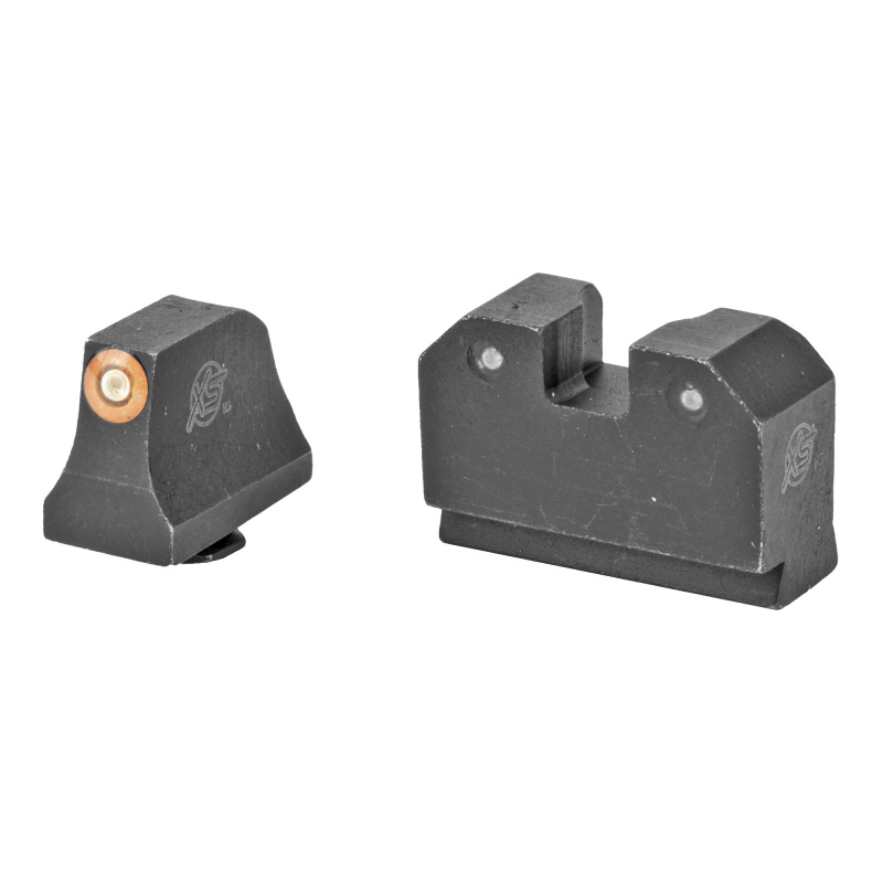 R3D, Tritium Night Sights, Suppressor Height, Orange Front and Black Rear, Fits Glock 17,19,22,23,24,26,27,31,32,33,34,35,36,38 GL-R021P-6N