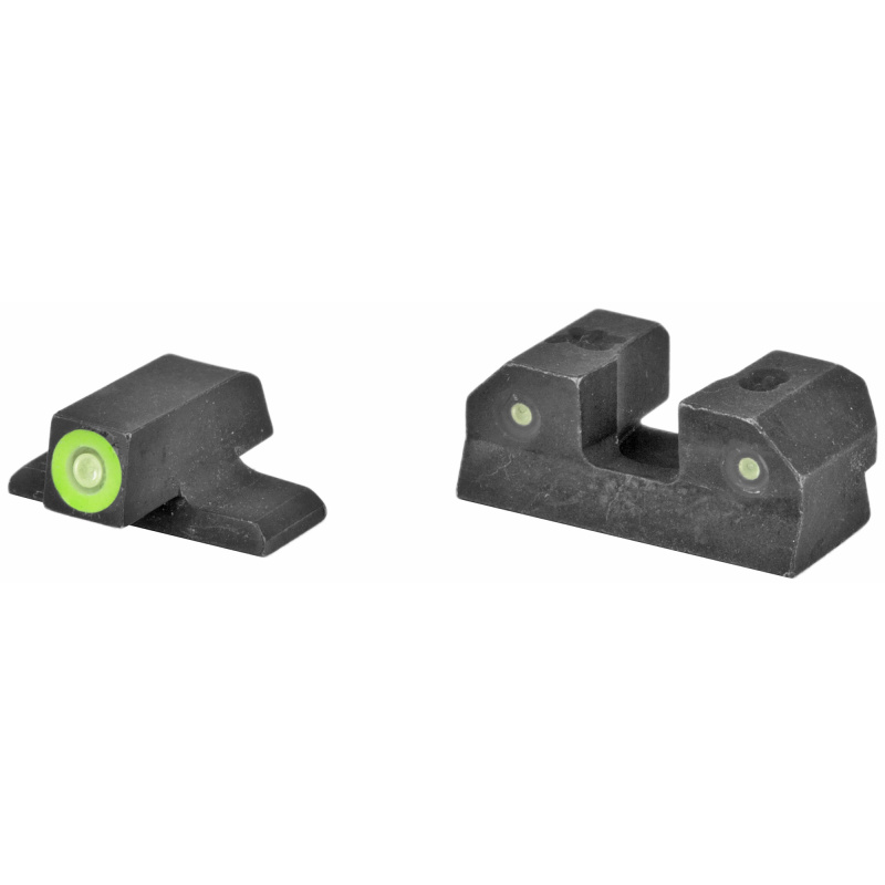 RAM Night Sights, Green Front Dot, Fits Sig P320, P365, P225, P226, P229, Springfield XD, XDm & XDs, FN 509, Steel/Blued SI-R015P-6G