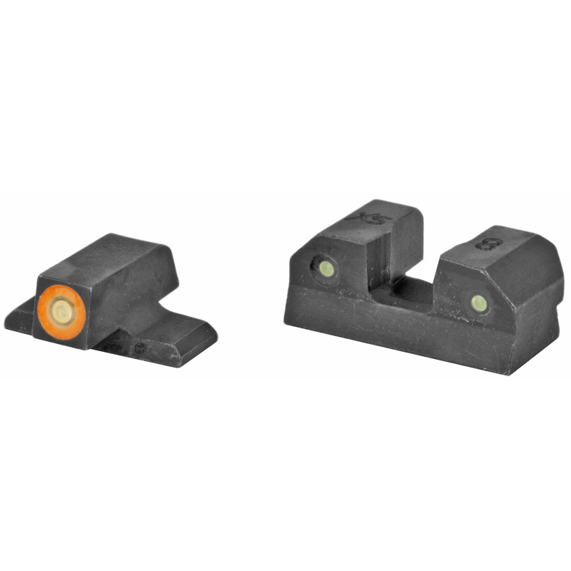 RAM Night Sights, Orange Front Dot, Fits Sig P320, P365, P225, P226, P229, Springfield XD, XDm & XDs, FN 509, Steel/Blued SI-R015P-6N