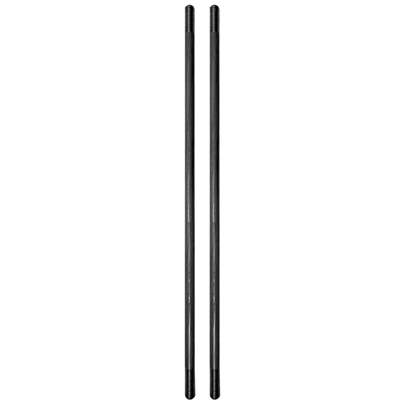 Assembly Rods, For VICTRA-12 Suppressor, 6" Long, 2 Pack, 17-4 Stainless Steel Construction, Black YHM-1206
