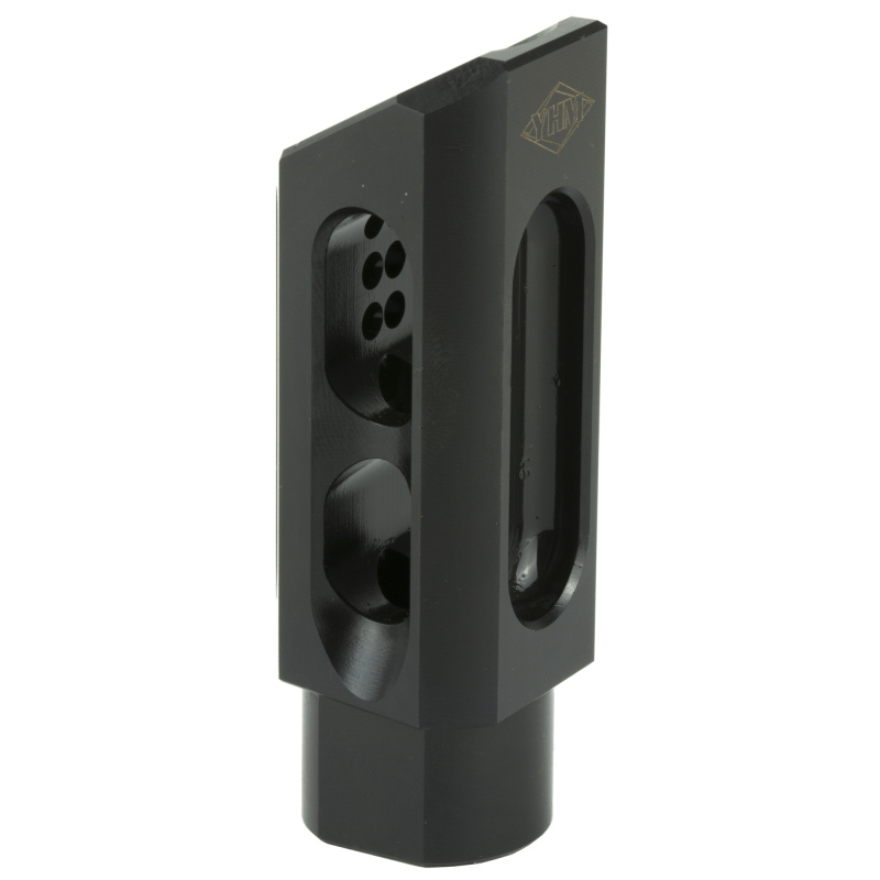 Slant Brake/Compensator, Muzzle Brake, 30 Caliber, Black, 5/8X24, AR YHM-3085-MB-A