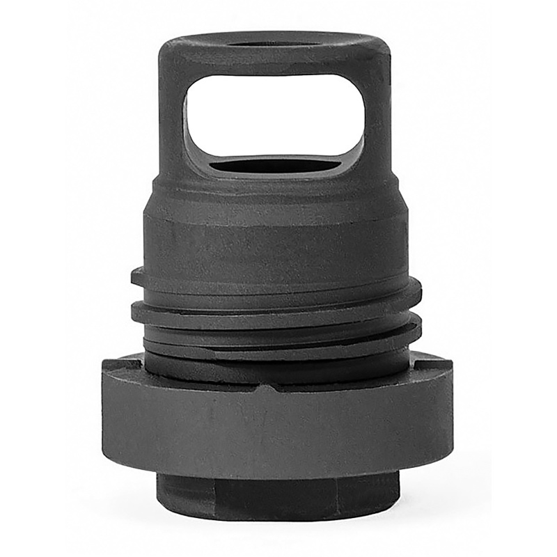 Mini QD Muzzle Brake, 9MM, 1/2"-28, Black, Includes Shim Kit YHM-3109-1MB-28A
