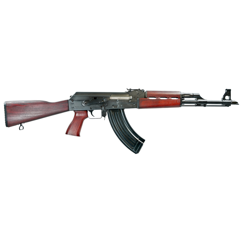 ZPAPM70, Semi-automatic Rifle, AK, 7.62X39, 16.3" Cold Hammer Forged Chrome Lined Barrel, Matte Finish, Black, Serbian Red Furniture, 30 Round Magazine, 1.5MM Bulged Trunnion Receiver, Bolt Hold Open Notch, Adjustable Front and Rear Sights ZR7762SR