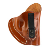 Revolver Holster, Tuckable, Inside Waistband Holster, Size 1, Matte Finish, Leather Construction, Classic Brown, Right Hand RVH-IWB-1T-CBR-R