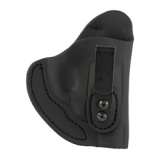 Revolver Holster, Tuckable, Inside Waistband Holster, Size 1, Matte Finish, Leather Construction, Stealth Black, Right Hand RVH-IWB-1T-SBL-R