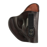 Revolver Holster, Tuckable, Inside Waistband Holster, Size 1, Matte Finish, Leather Construction, Signature Brown, Right Hand RVH-IWB-1T-SBR-R