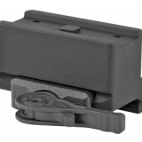 Mount, Fits Aimpoint Micro T-1, Quick Release, Absolute Co-Witness Height, Black Finish, Titanium Lever AD-T1-10-STD-TL