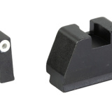 Optic Compatible Sight 4XL, Night Sights, Green Tritium White Outline .385" Front, Flat Black .480" Rear, Fits All Glocks GL-495