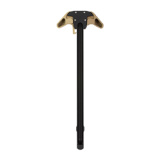 BREACH, AR-10 Charging Handle, Ambidextrous, Large Lever, Gas Deflection Shelf, Anodized Finish, Black and Tan APRA700321C