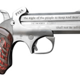 PT2A, Derringer, 38 Special/357 Magnum, 4.25" Barrel, Steel, Stainless Finish, Rosewood Grips, Fixed Sights, 2 Rounds, With Trigger Guard, Inlcudes Holster BAPT2A35738