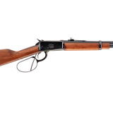 R92, Large Loop, Lever Action Rifle, 357 Magnum, 16" Barrel, Blued Finish, Black, Brazilian Wood Furniture, Buckhorn Sights, 8 Rounds, Right Hand 923571613L