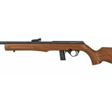 RB22, Semi-automatic Rifle, 22LR, 18" Barrel, Black Finish, Wood Stock, 10Rd, Adjustable Fiber Optic Sights RB22L1811HD5