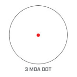 AR Optics TRS-26 Red Dot, 1X26mm, 3 MOA Dot, Black Finish AR71XRD