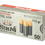 Steel Case, 9MM, 115 Grain, Full Metal Jacket, 50 Round Box AM8189
