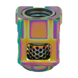 Qube Compensator, Rainbow Finish, 1/2X28 Thread Pitch QUBECOMPRAINBO