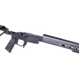 Modern Precision Rifle Chassis, Black Andodized, Fits Remington 700 Short Action, 14" M-Lok Forend 810-00001-00