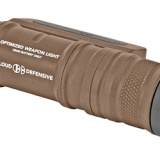 Owl, Optimized Weapon Light, Flat Dark Earth Aluminum, 1250 Lumens, Ambidextrous, Fits Any Picatinny Rail, Quick-Disconnect Light Head And Tail-cap, Includes Battery And Charger OWL-FDE